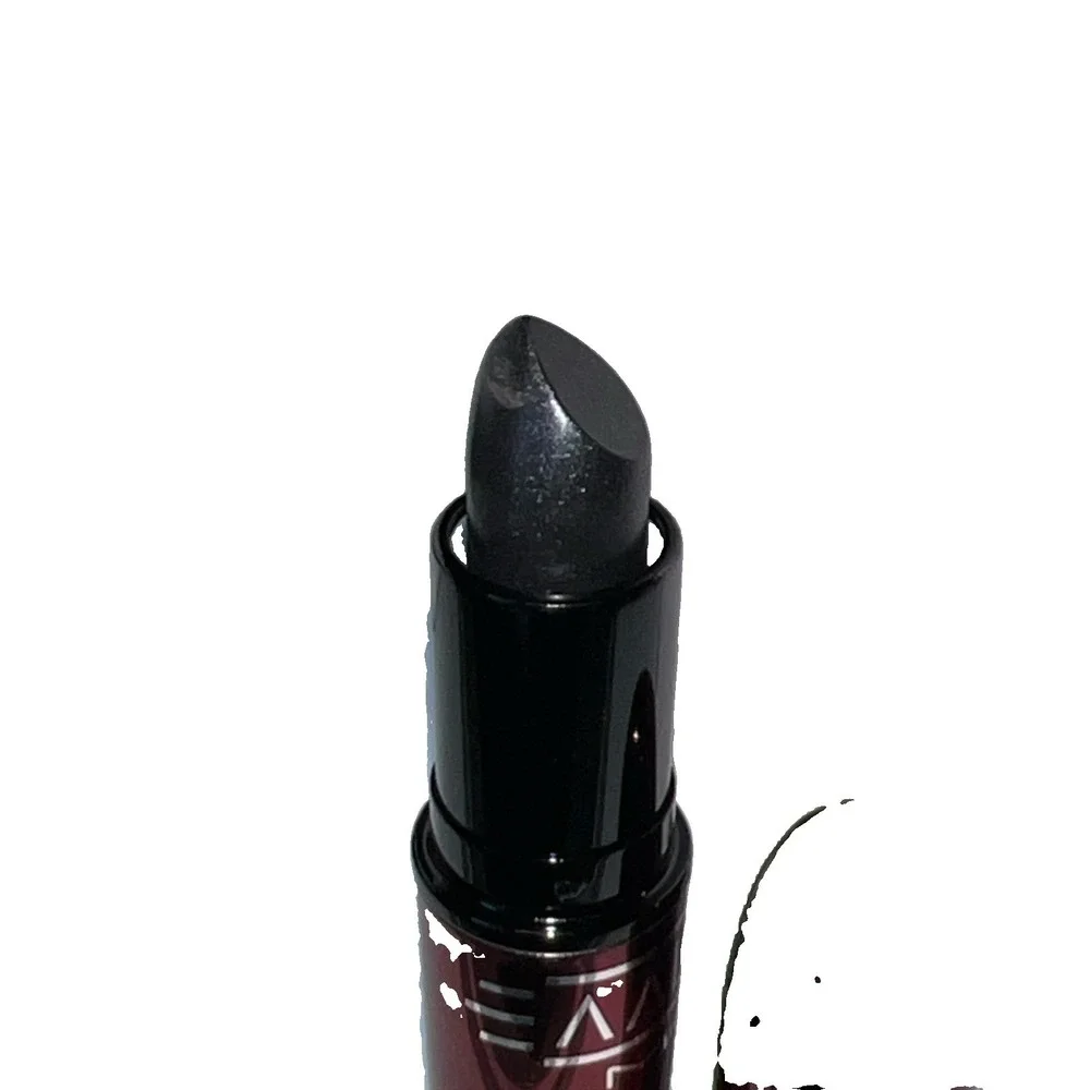 MAC x Aaliyah Amplified Creme Lipstick Street Thing Black Shimmer Goth Grunge